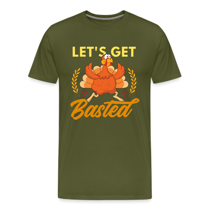 GU 'Let's Get Basted' Unisex Premium T-Shirt - olive green