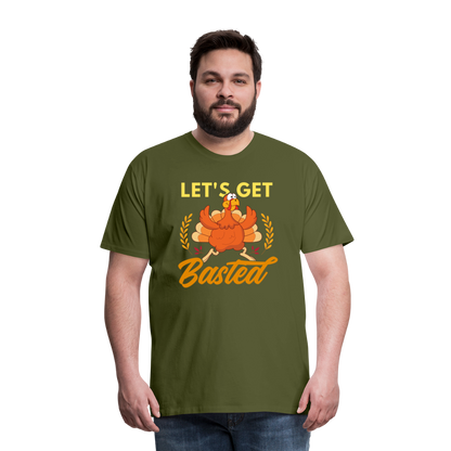 GU 'Let's Get Basted' Unisex Premium T-Shirt - olive green