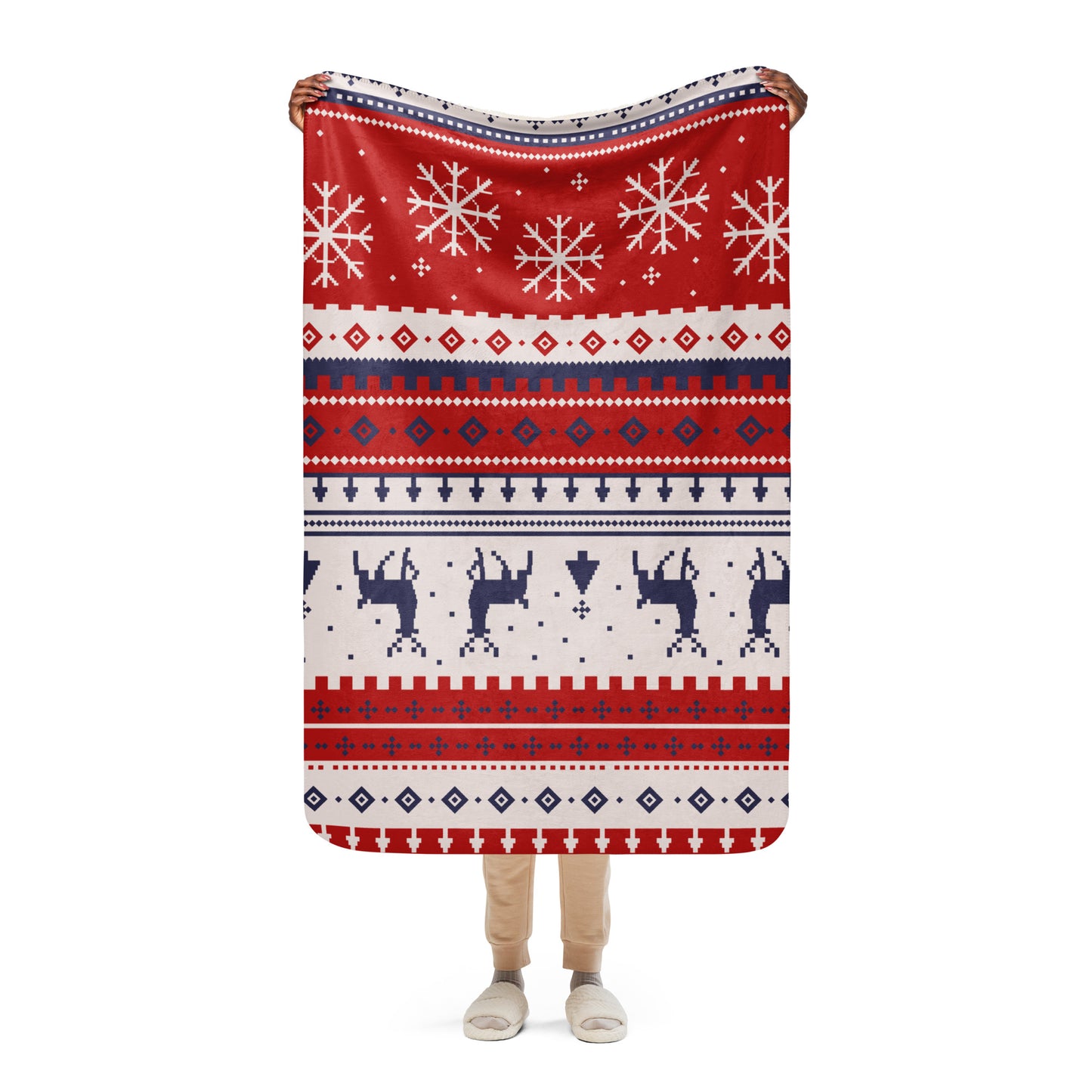 Peppermint Sherpa Blanket