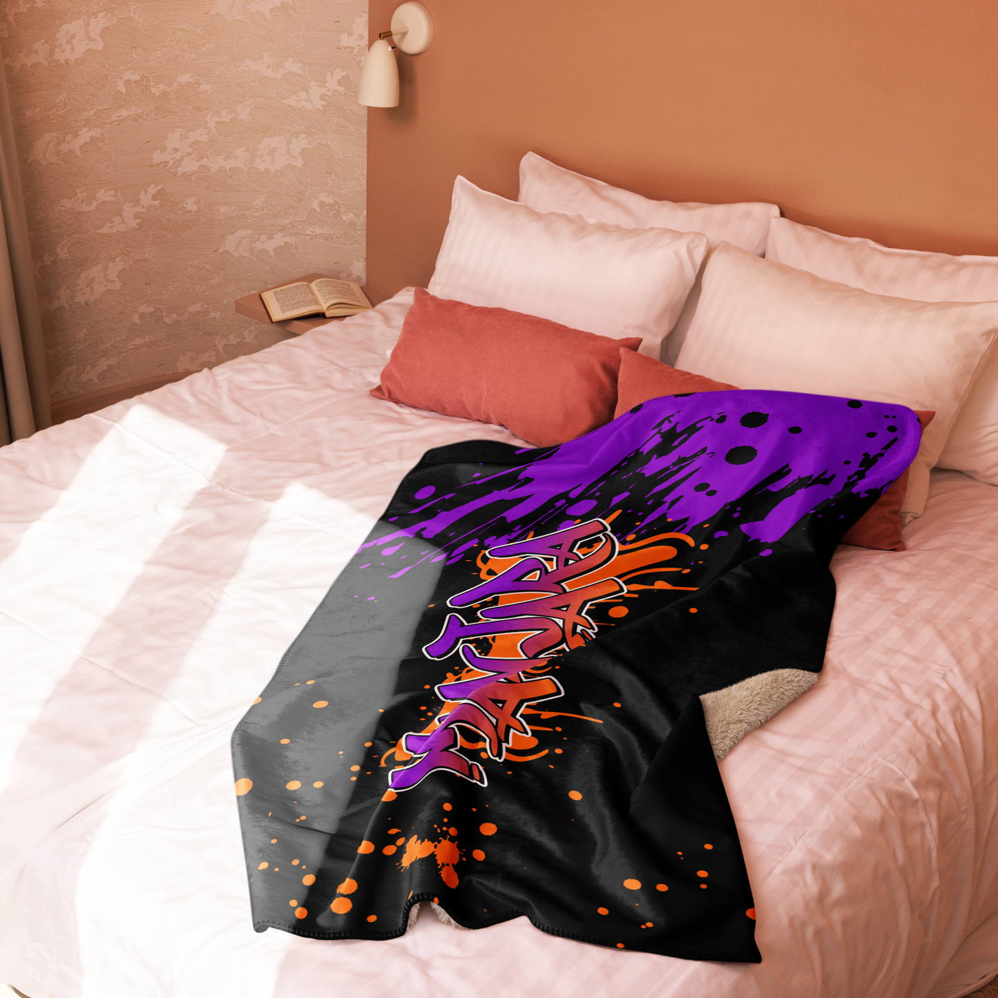 Manjara 'Graffiti' Sherpa Blanket