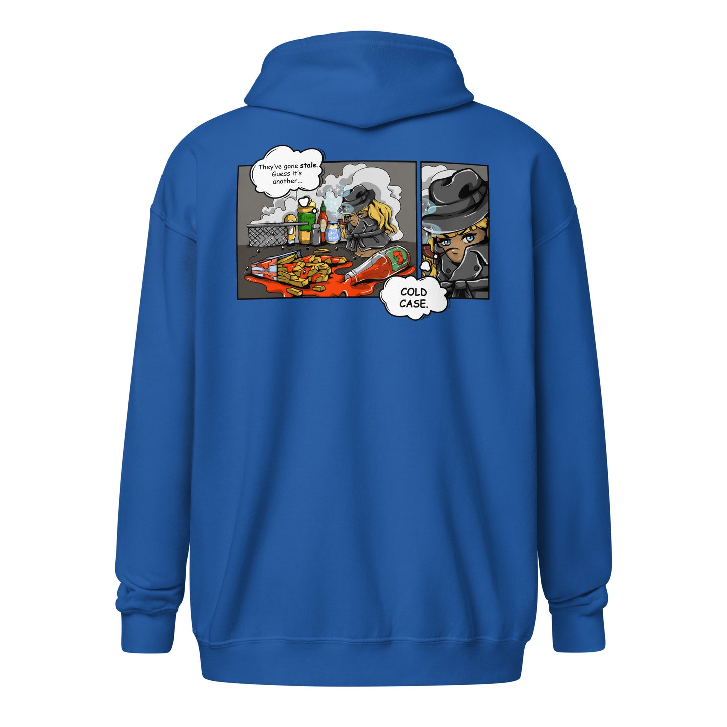 Adult Mrs. Freeze 'Detective Potato' Zipped Hoodie