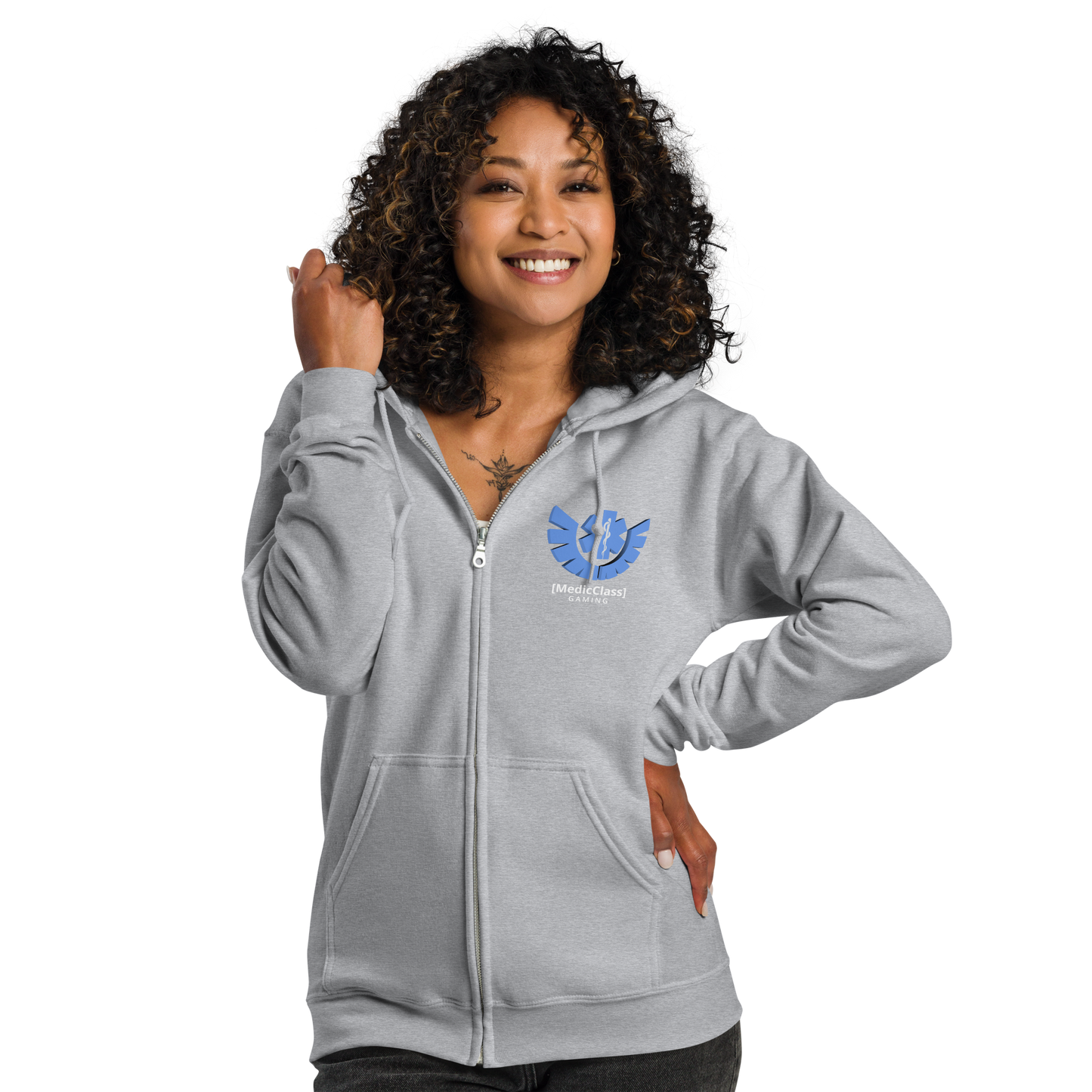 MedicClass Gaming Unisex Heavy Blend Zip Hoodie