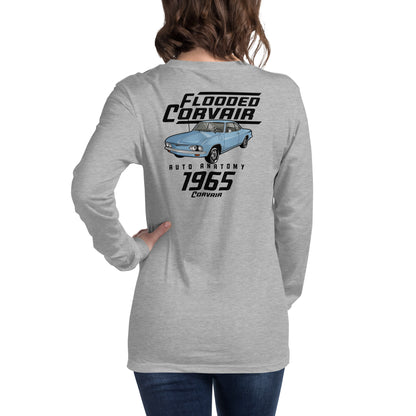 Adult Auto Anatomy 'Flooded Corvair' Long Sleeve T-shirt