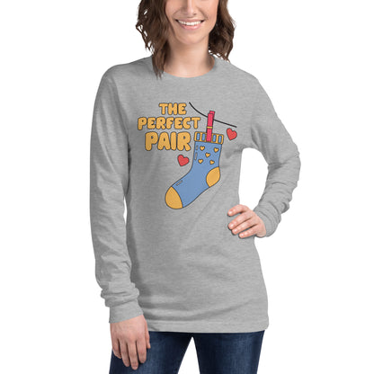 Adult 'Perfect Pair Right Sock' Long Sleeve T-Shirt