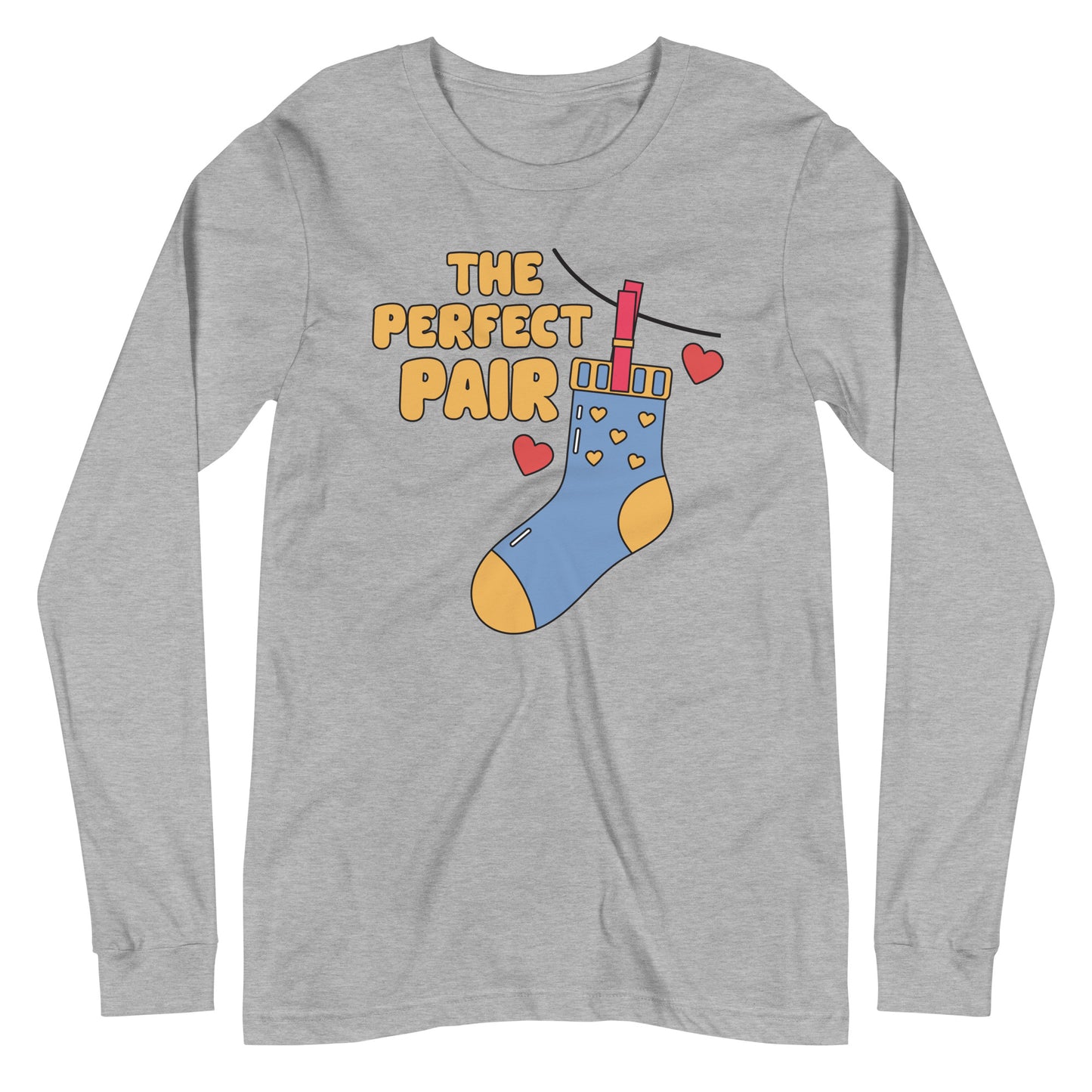 Adult 'Perfect Pair Right Sock' Long Sleeve T-Shirt