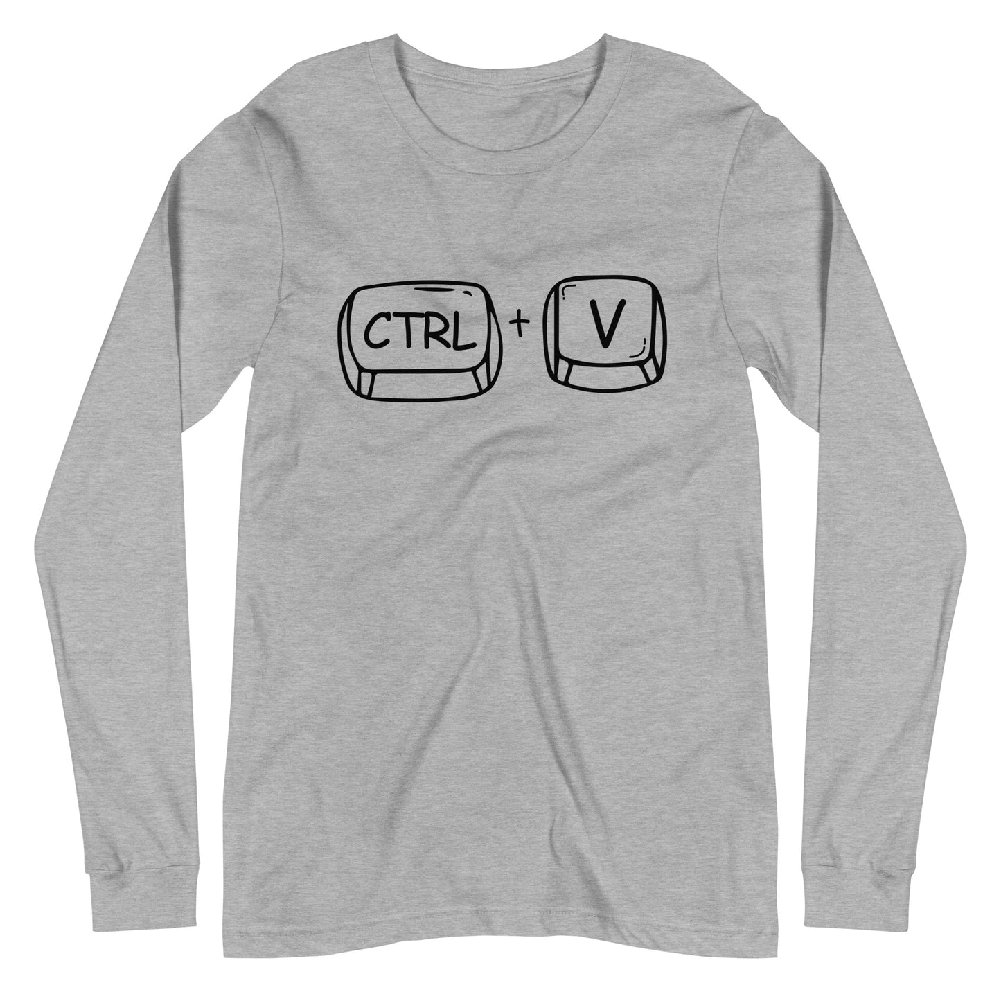 Adult 'CTRL + V'  Long Sleeve T-Shirt