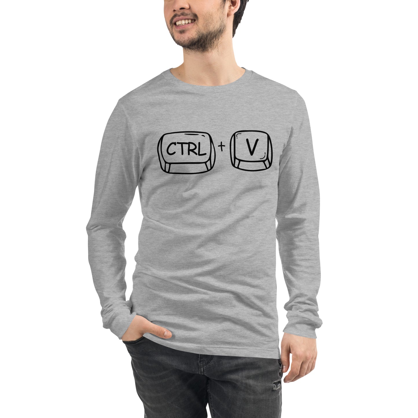 Adult 'CTRL + V'  Long Sleeve T-Shirt