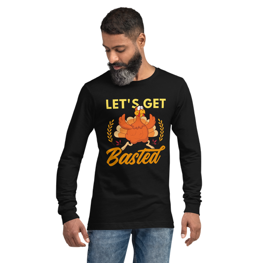 Adult GU 'Let's Get Basted' Long Sleeve T-Shirt