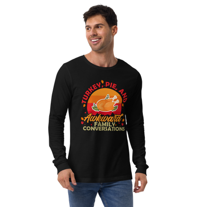 Adult GU 'Turkey and Pie' Long Sleeve T-Shirt