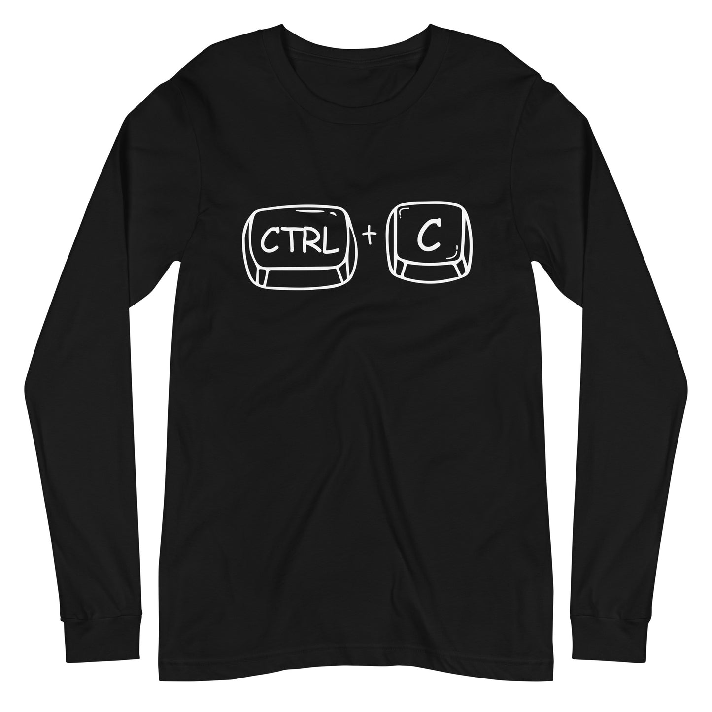 Adult 'CTRL + C' Long Sleeve T-Shirt