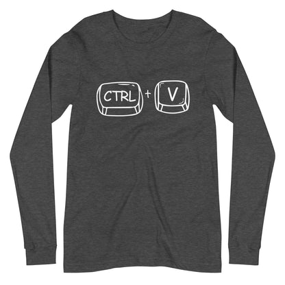 Adult 'CTRL + V'  Long Sleeve T-Shirt