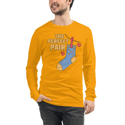 Adult 'Perfect Pair Right Sock' Long Sleeve T-Shirt