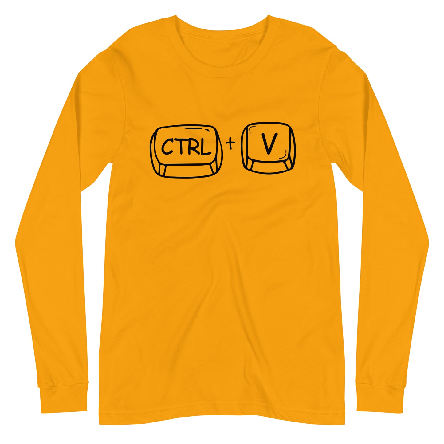 Adult 'CTRL + V'  Long Sleeve T-Shirt