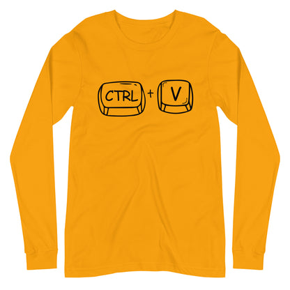 Adult 'CTRL + V'  Long Sleeve T-Shirt