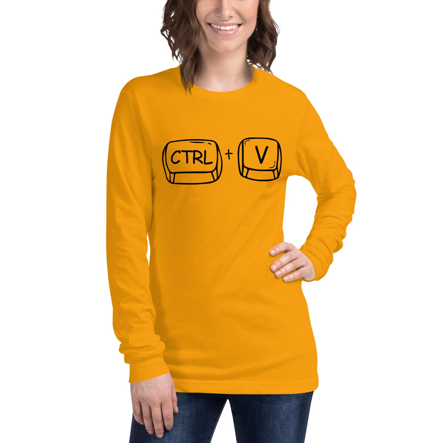 Adult 'CTRL + V'  Long Sleeve T-Shirt