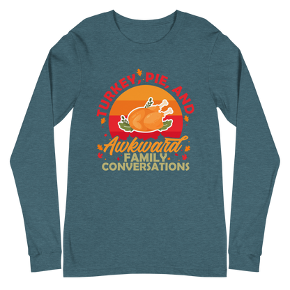 Adult GU 'Turkey and Pie' Long Sleeve T-Shirt