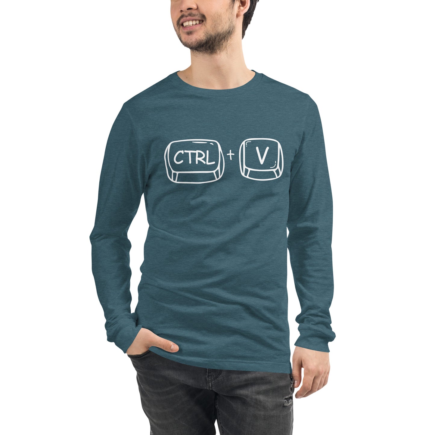 Adult 'CTRL + V'  Long Sleeve T-Shirt