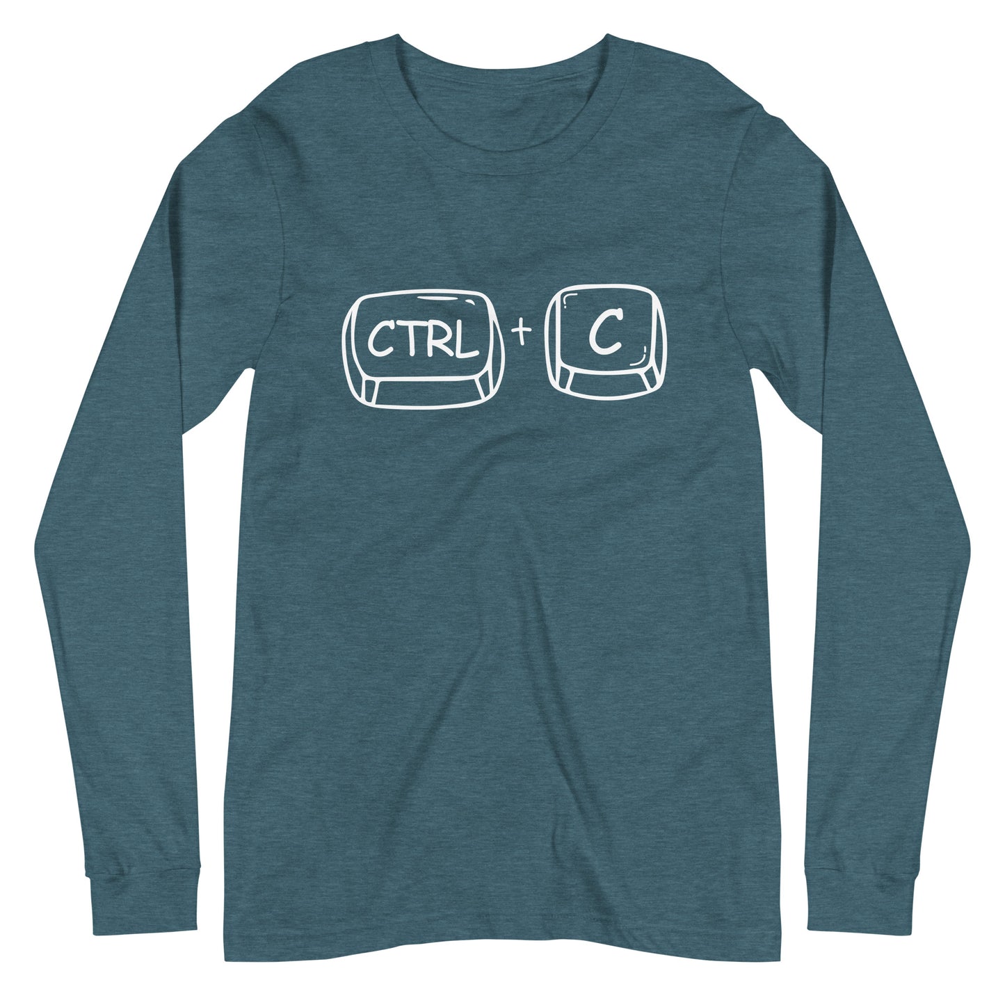 Adult 'CTRL + C' Long Sleeve T-Shirt