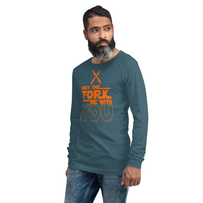 Adult GU 'May the Fork' Long Sleeve T-Shirt