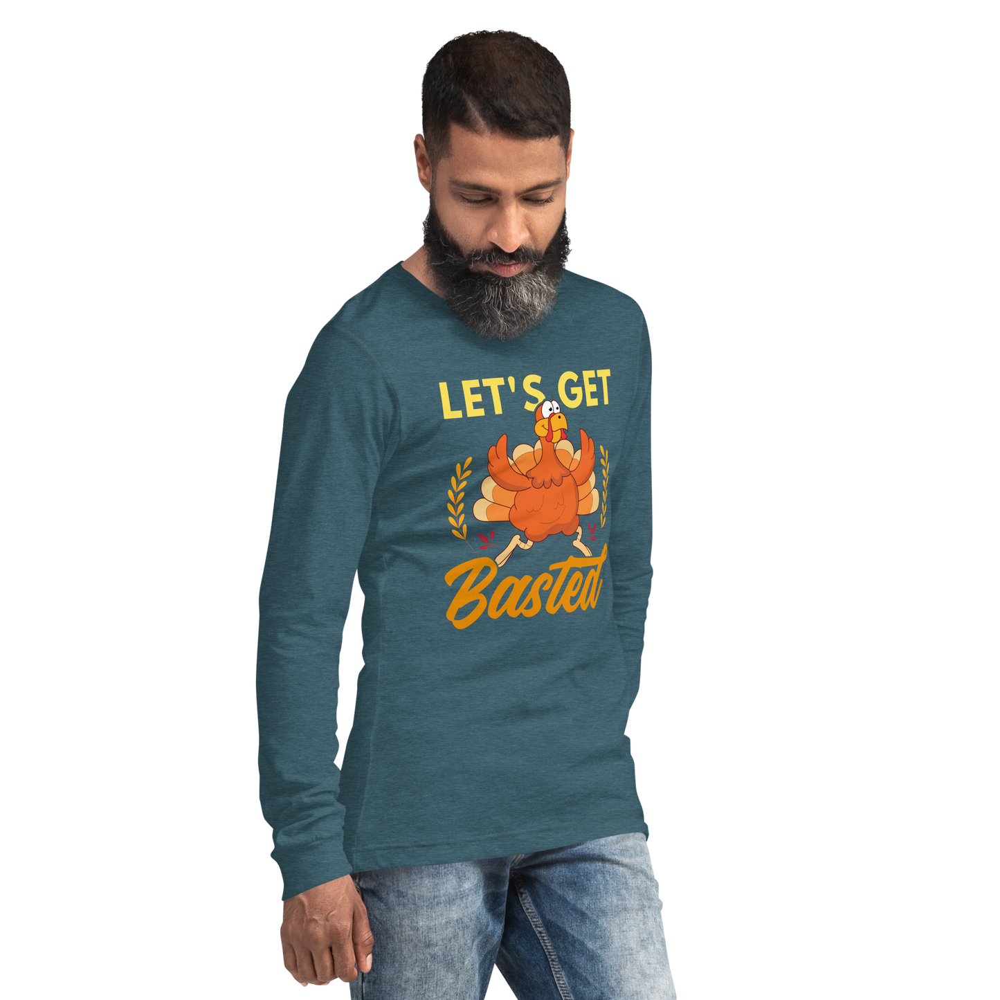 Adult GU 'Let's Get Basted' Long Sleeve T-Shirt