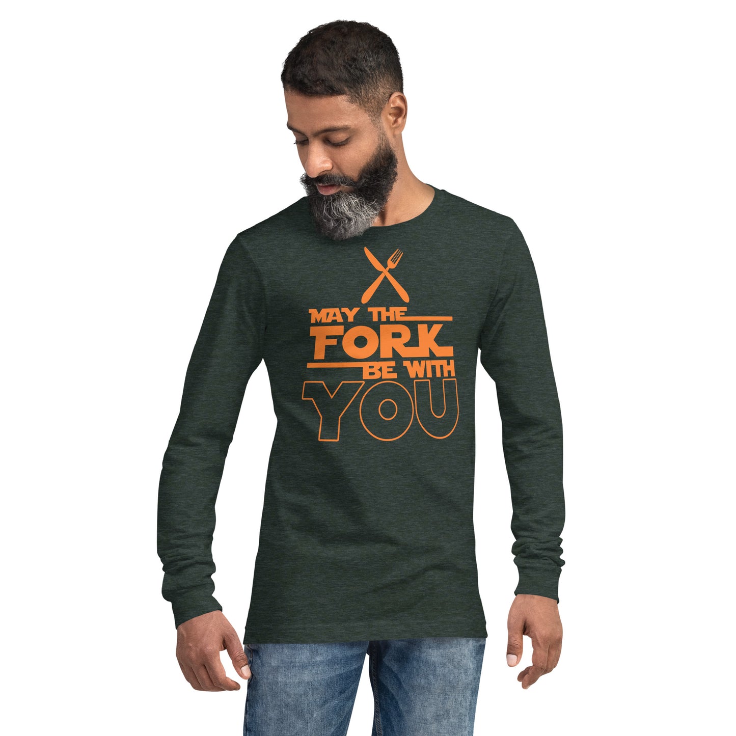 Adult GU 'May the Fork' Long Sleeve T-Shirt