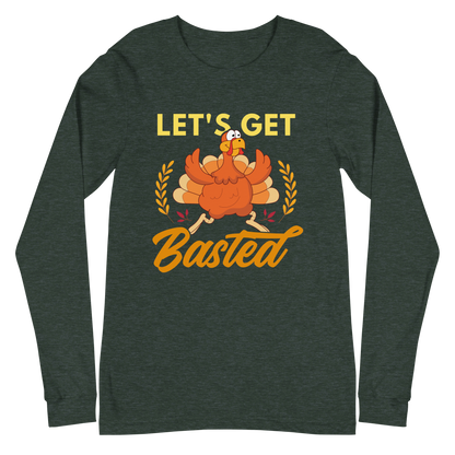 Adult GU 'Let's Get Basted' Long Sleeve T-Shirt