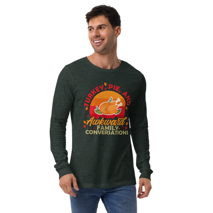 Adult GU 'Turkey and Pie' Long Sleeve T-Shirt