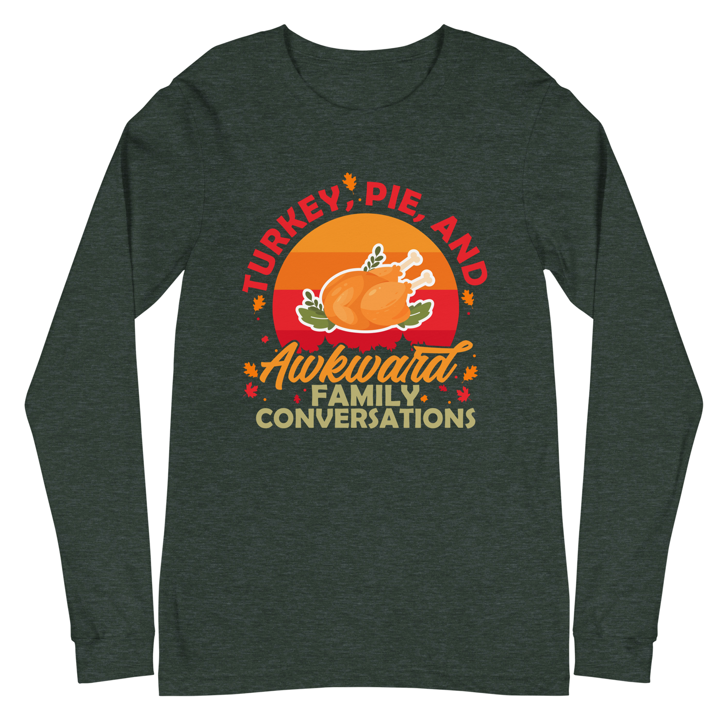 Adult GU 'Turkey and Pie' Long Sleeve T-Shirt