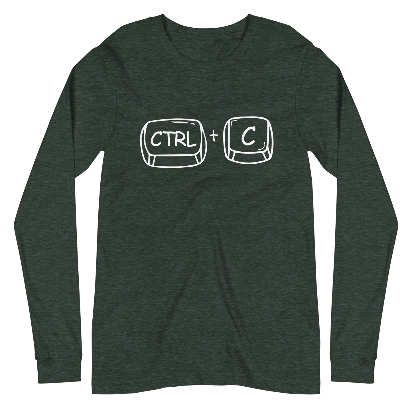 Adult 'CTRL + C' Long Sleeve T-Shirt