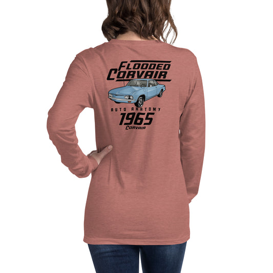 Adult Auto Anatomy 'Flooded Corvair' Long Sleeve T-shirt