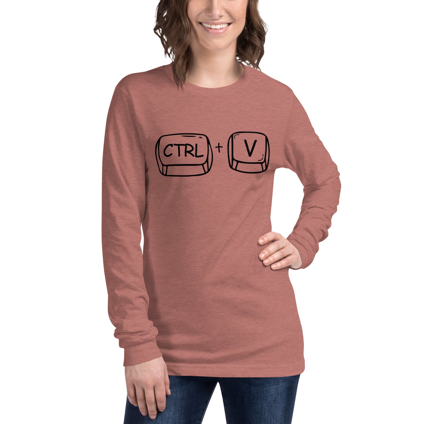 Adult 'CTRL + V'  Long Sleeve T-Shirt