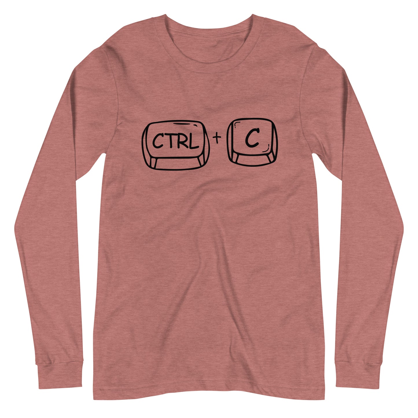 Adult 'CTRL + C' Long Sleeve T-Shirt