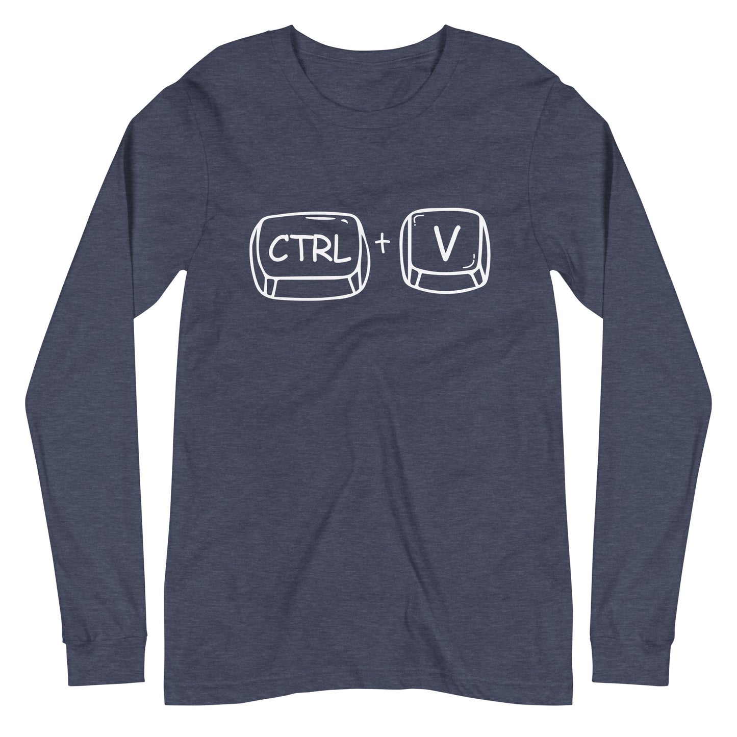 Adult 'CTRL + V'  Long Sleeve T-Shirt