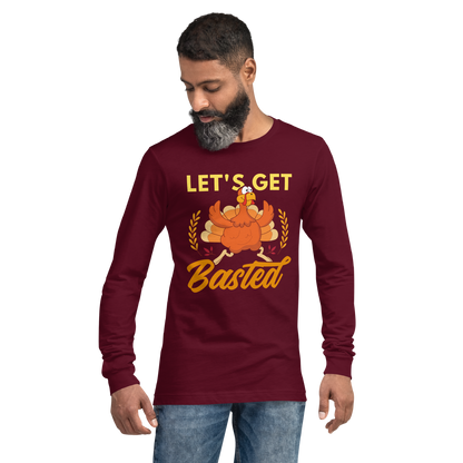 Adult GU 'Let's Get Basted' Long Sleeve T-Shirt