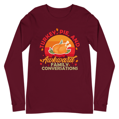 Adult GU 'Turkey and Pie' Long Sleeve T-Shirt