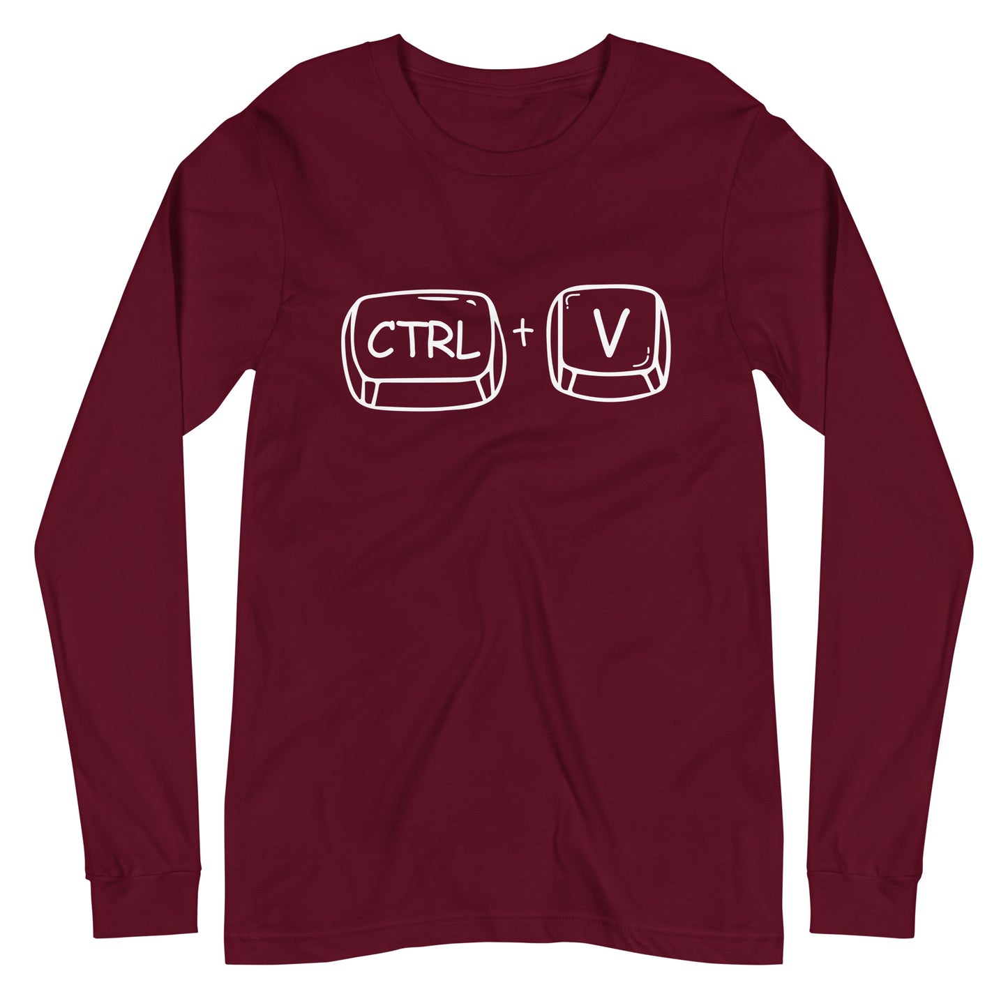 Adult 'CTRL + V'  Long Sleeve T-Shirt