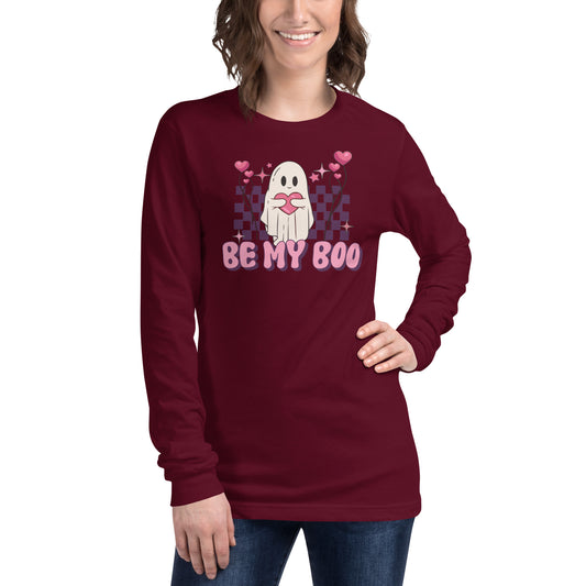 Adult 'Be My Boo' Long Sleeve T-Shirt