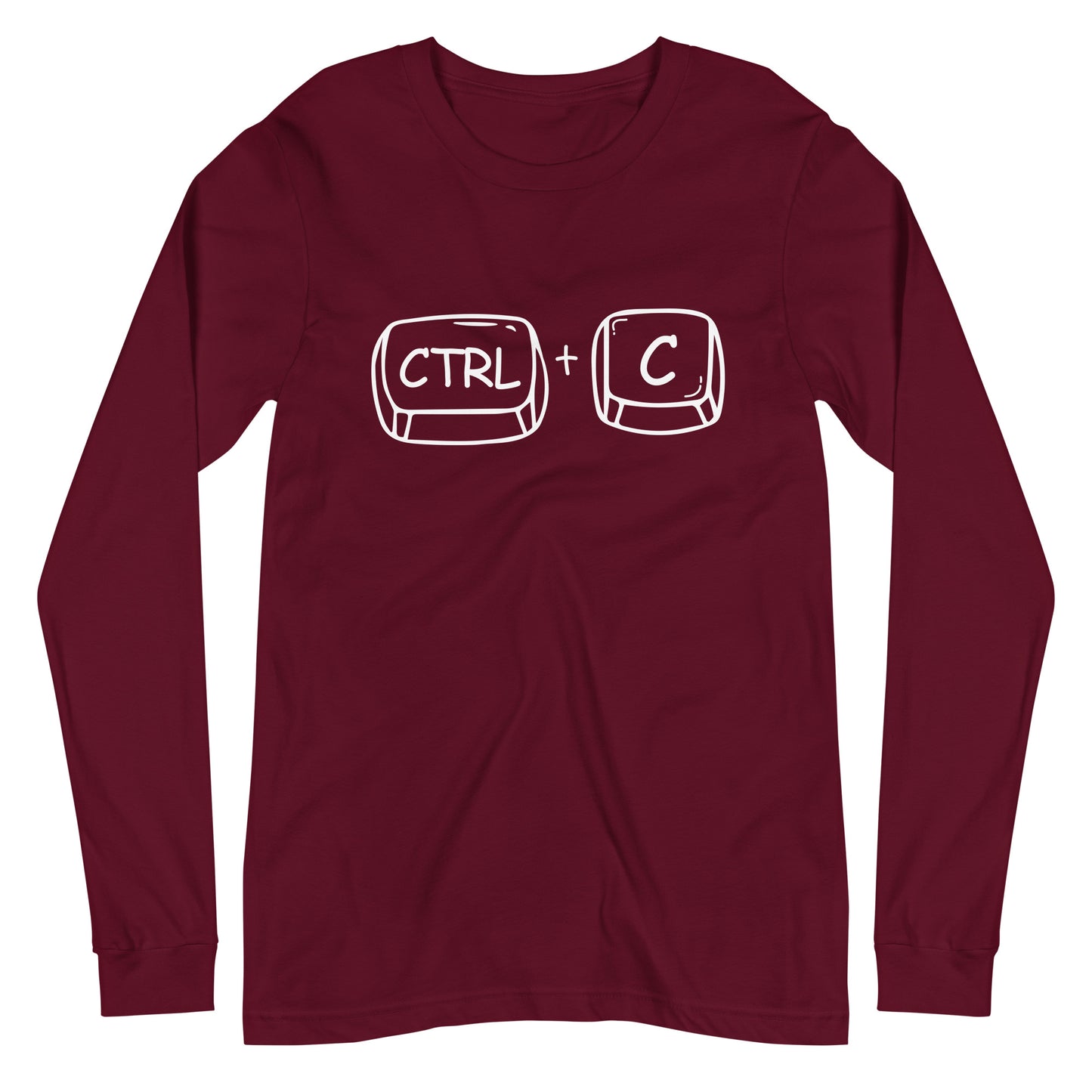 Adult 'CTRL + C' Long Sleeve T-Shirt