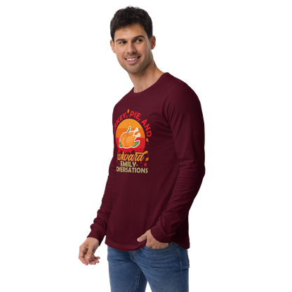 Adult GU 'Turkey and Pie' Long Sleeve T-Shirt