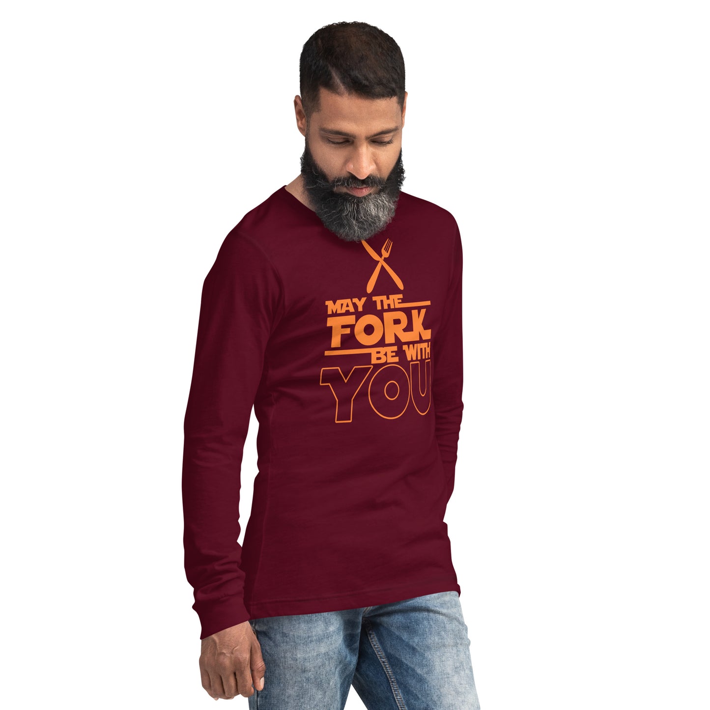 Adult GU 'May the Fork' Long Sleeve T-Shirt