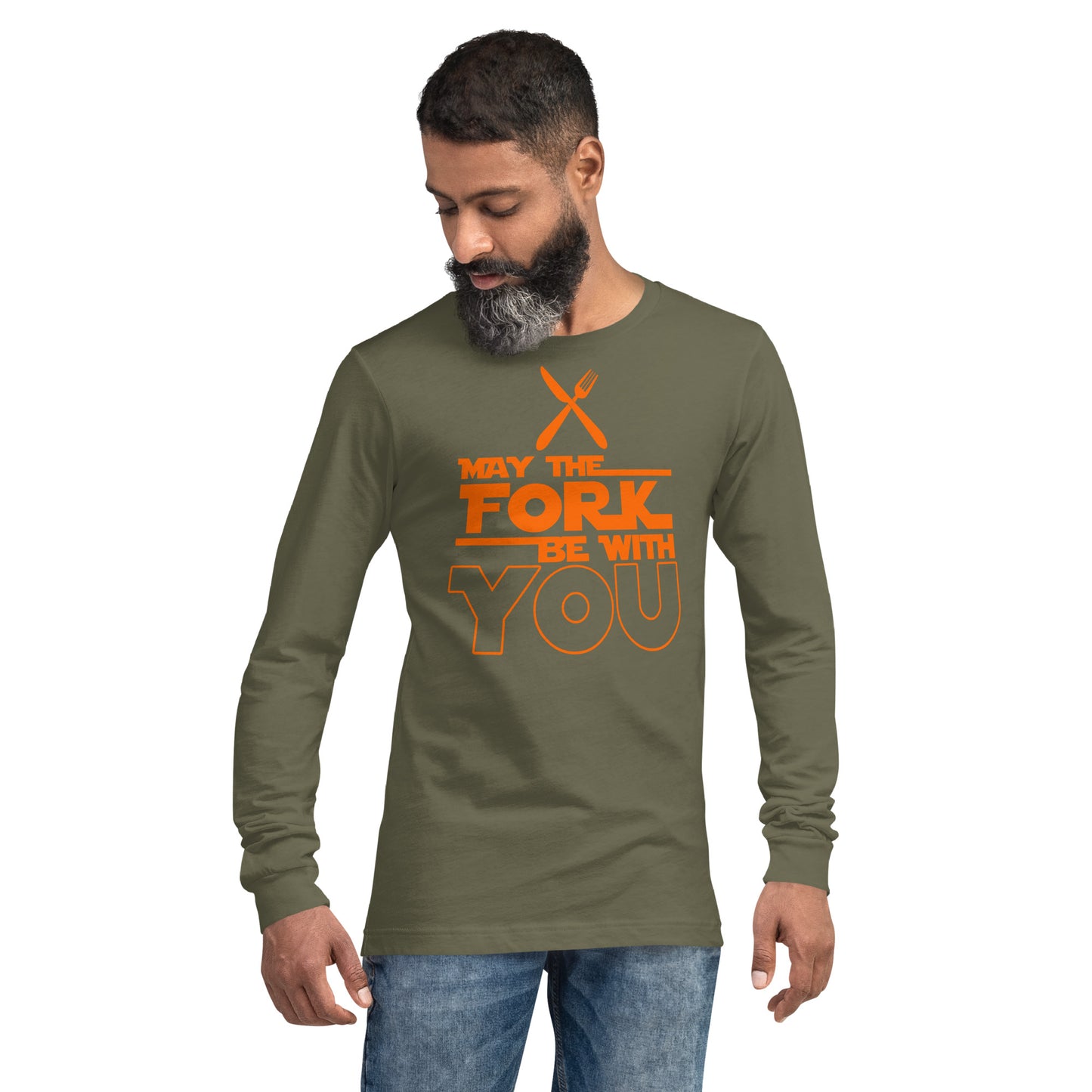 Adult GU 'May the Fork' Long Sleeve T-Shirt