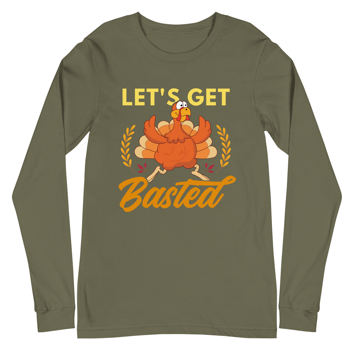 Adult GU 'Let's Get Basted' Long Sleeve T-Shirt