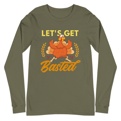 Adult GU 'Let's Get Basted' Long Sleeve T-Shirt