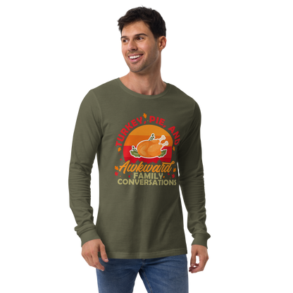 Adult GU 'Turkey and Pie' Long Sleeve T-Shirt