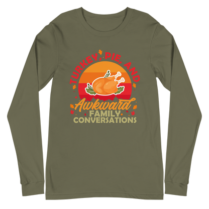 Adult GU 'Turkey and Pie' Long Sleeve T-Shirt