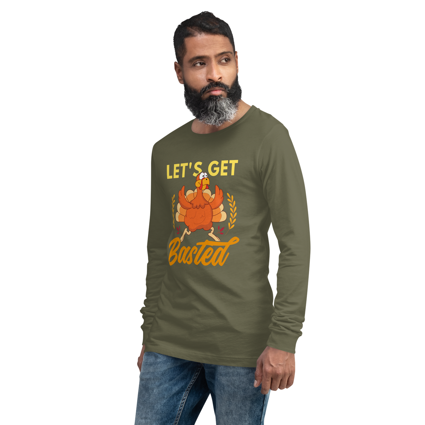 Adult GU 'Let's Get Basted' Long Sleeve T-Shirt