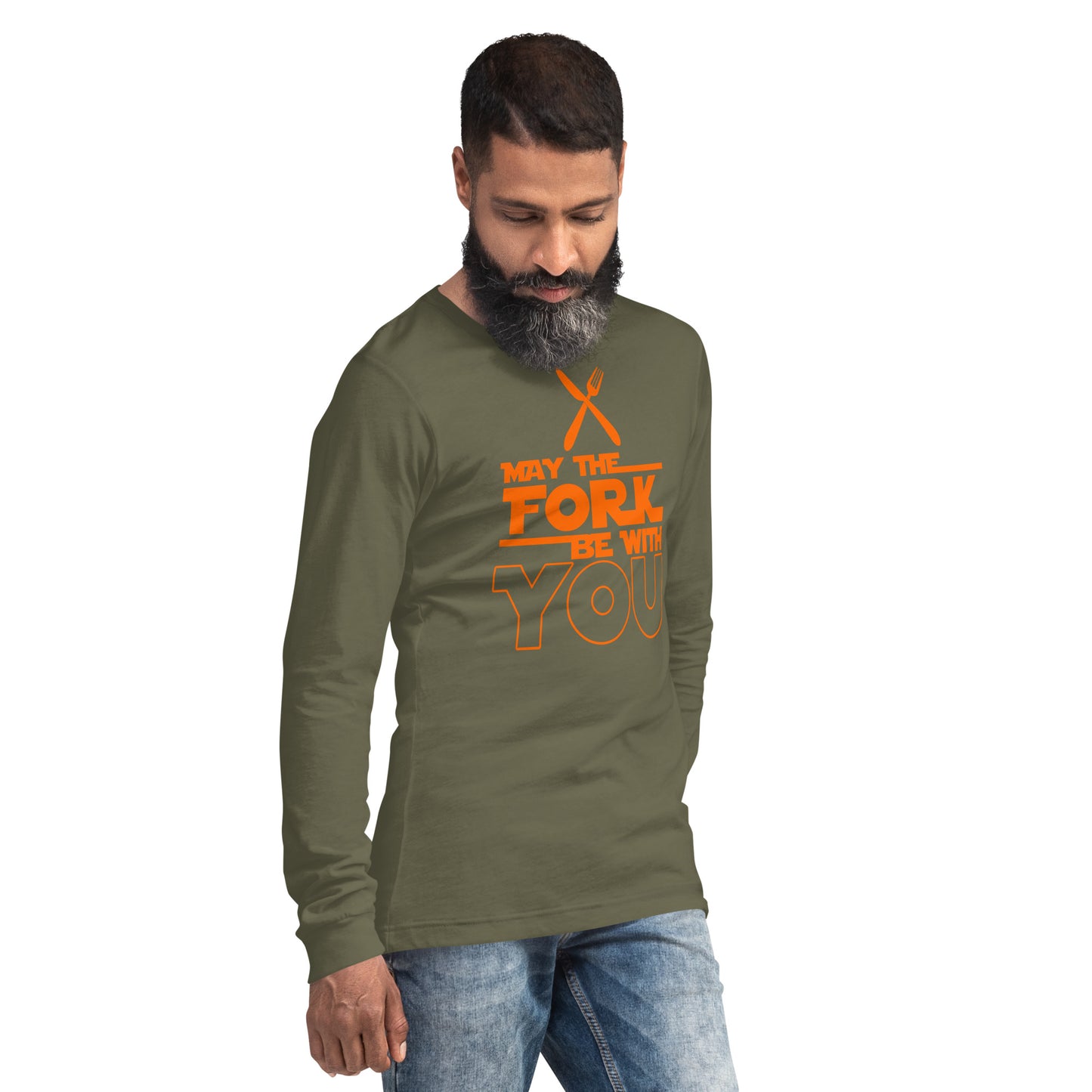 Adult GU 'May the Fork' Long Sleeve T-Shirt