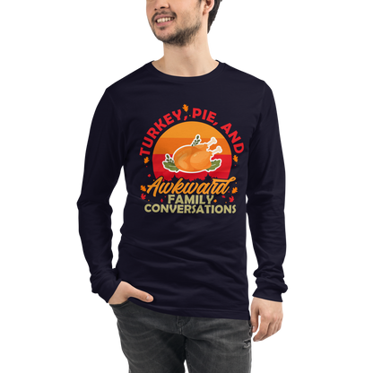 Adult GU 'Turkey and Pie' Long Sleeve T-Shirt