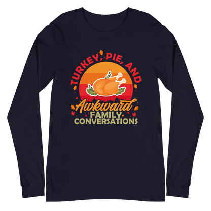 Adult GU 'Turkey and Pie' Long Sleeve T-Shirt