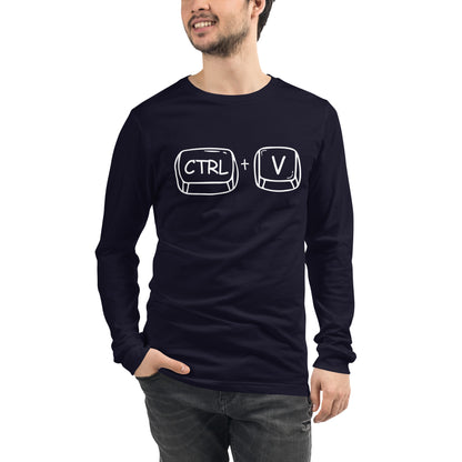 Adult 'CTRL + V'  Long Sleeve T-Shirt